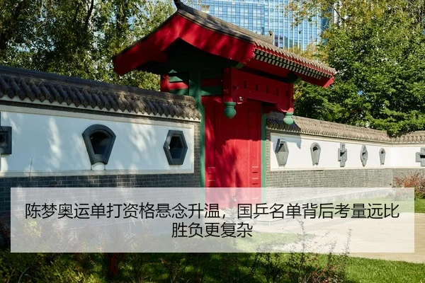 陈梦奥运单打资格悬念升温，国乒名单背后考量远比胜负更复杂
